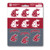 Washington State Cougars NCAA Team Logo Mini Decals