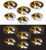 Missouri Tigers NCAA Team Logo Mini Decals