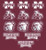 Mississippi State Bulldogs NCAA Team Logo Mini Decals