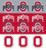 Ohio State Buckeyes NCAA Team Logo Mini Decals