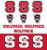 North Carolina State Wolfpack NCAA Team Logo Mini Decals