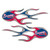 Atlanta Braves MLB Baseball Flame Decals