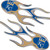 Kansas City Royals MLB Flame Emblem Baseball Decal Stickers - Close Up