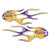 Los Angeles Lakers NBA Flame Emblem Decal Set