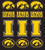 Iowa Hawkeyes NCAA Team Logo Mini Decals