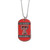 Texas Tech Red Raiders NCAA Red & Black Tag Necklace