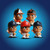 TeenyMates MLB Series 2 Pitcher Figures - Mystery Blind Bag (2 Figures & 2 Puzzle Pieces) - On a Gradient Blue Color Background