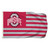 OSU - Ohio State University Collegiate American Stripes Flag - Ohio State Logo