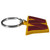 Washington Commanders NFL Rubber Logo Keychain - Side Profile View