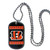 Cincinnati Bengals NFL Football  Color Tag Necklace