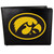 Iowa Hawkeyes NCAA Leather Bi-fold Wallet - Large Logo