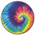 Tie Dye Round Mat Accent Rug