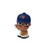 New York Mets MLB 1" Mini Toy Pitcher Figure (White Jersey) - Front View in a pitching pose showing Mets Logo on cap