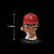 1 inch Philadelphia Phillies Figure on a black background next to a line schematic that shows the figures 1 inch size