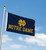 Notre Dame Logo Wordmark 3' x 5' Flag w/ grommets Notre Dame Logo Wordmark 3' x 5' Flag w/ grommets