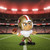San Francisco 49ers NFL Toy Quarterback White Jersey Gold Helmet Action Figure - On a football field under lights