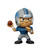 Detroit Lions NFL 3" Quarterback Action Figure Toy - (Blue Jersey)