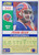 Frank Reich - Buffalo Bills - 1990 Score Card #340 - Back