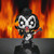 Kiss Gene Simmons Action Figure - on state with flames in background