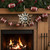 Green Bay Packers NFL Burlap Star Ornament - Hanging Over a Fireplace as a Display. Green Bay Packers NFL Burlap Star Ornament - Hanging Over a Fireplace as a Display.