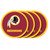 Washington Redskins NFL Burgundy & Gold Coaster Set