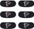Atlanta Falcons Fan Eye Black Stickers (6-Count) - NFL Football Vinyl Face Strips