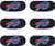 Buffalo Bills NFL Eye Black Strip Stickers 6ct