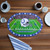Indianapolis Colts NFL Helmet Placemat Set - Displayed on a table, next to napkins, cups and plates