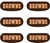 Cleveland Browns NFL Eye Black Stickers 6ct - Browns Wordmark Logo Cleveland Browns NFL Eye Black Stickers 6ct - Browns Wordmark Logo