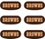 Cleveland Browns NFL Eye Black Stickers Face Decorations - Browns Wordmark Logo Cleveland Browns NFL Eye Black Stickers Face Decorations - Browns Wordmark Logo