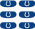 Indianapolis Colts NFL Eye Black Strip Stickers 6ct