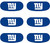New York Giants NFL Eye Black Strips (6 Count) - Vinyl Face Stickers