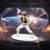 White Ranger Mighty Morphin Power Rangers Mini Action Figure - Displayed in an action scene
