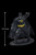 Batman Dark DC Comics Die-Cast Mini Figure - On a black background with a line schematic showing the figures 1.65 inch size