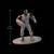 Cyborg DC Comics Miniature Metal Figure - Displayed on a black background with a line schematic showing the figures 1.65" size