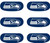 Seattle Seahawks Fan Eye Black Stickers (6-Count) - NFL Football Vinyl Face Strips