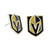 Vegas Golden Knights NHL Gold & Black Stud Logo Earrings