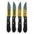 Green Bay Packers 4pc Stainless Steel Knife Set