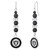 Las Vegas Raiders NFL Beaded Dangle Earrings