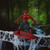 Spider-Man - Marvel Comics Mini Action Figure - Displayed on a spider web with a forest background