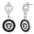 Las Vegas Raiders NFL Circle Post Earrings