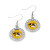 Missouri Tigers NCAA Dangle Dimple Earrings