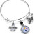 Pittsburgh Steelers NFL Three Charm Logo Bracelet