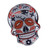 New England Patriots NFL Football Sugar Skull Pin