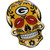 Green Bay Packers NFL Sugar Skull Pin