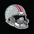 Ohio State Buckeyes NCAA Outdoor Rated Helmet Decal - On a black background