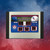 Texas Rangers MLB Baseball Scoreboard Desk Alarm Clock - On a team color gradient background