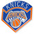 New York Knicks Basketball Blue & Orange Logo & Wordmark Lapel Pin - Close Up