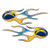 Los Angeles Chargers NFL Flame Emblem Decal