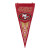 San Francisco 49ers NFL Scarlet Pennant Flag